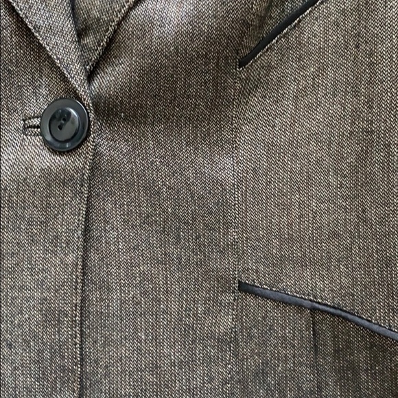 Bebe Brown Two Piece Skirt Suit. - Picture 7 of 10